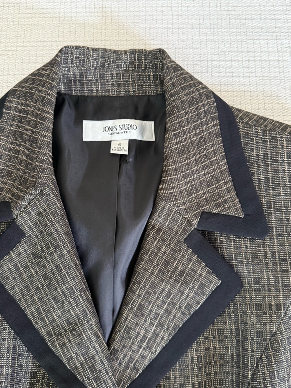 Jones Studio Brown Separate Blazer - Classic Tailored Jacket - Picture 4 of 6